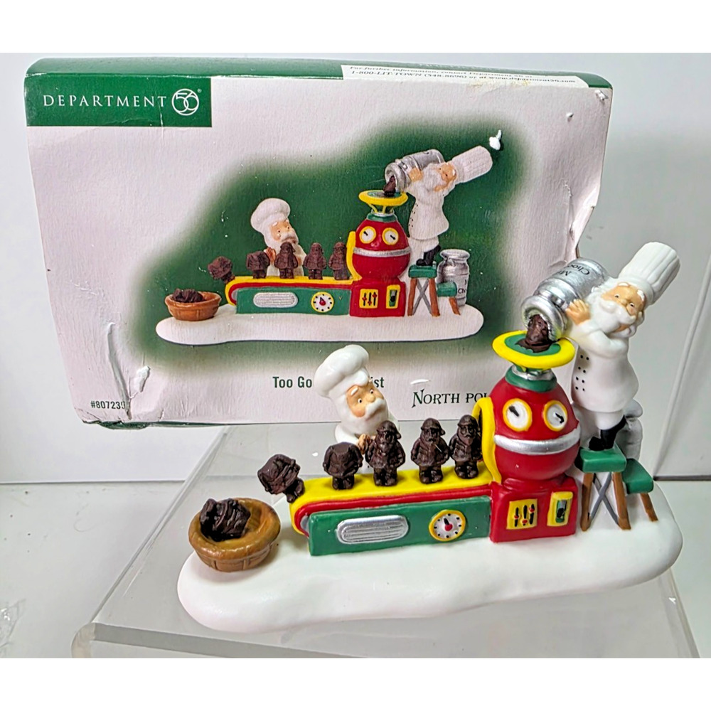Dept 56 North Pole Series Too Good To Resist Elves Chocolate Factory Village